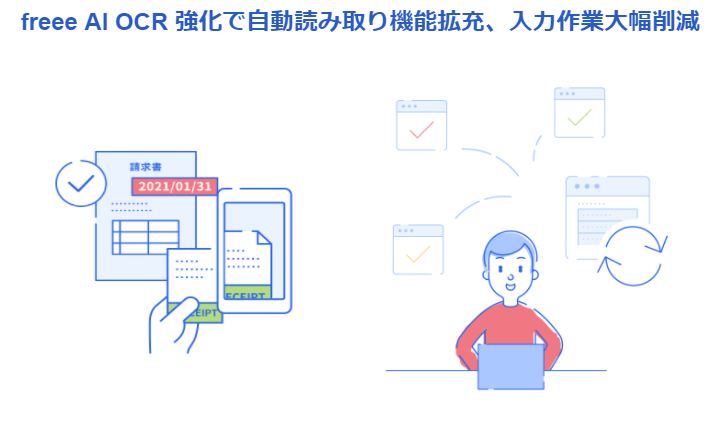 freee AI OCR強化で自動読み取り機能拡充、入力作業大幅削減